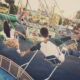 Amusement Park Funfair Festive Playful Happiness Concept